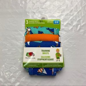 NWT Fruit of the Loom Boys Toddler Training Pant underwear, 3 pack 18 months